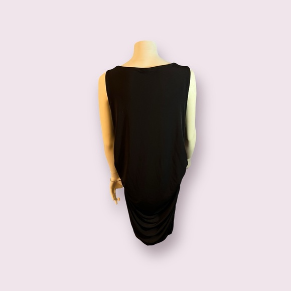Torrid Side Gathered Black Dress Size 2 - Picture 6 of 16